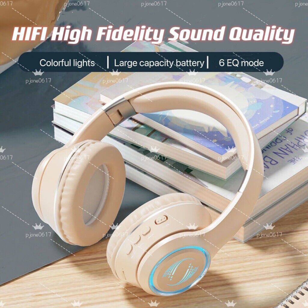 Wireless Bluetooth Headphones with Noise Cancelling Over-Ear Earphones 5.3 UK