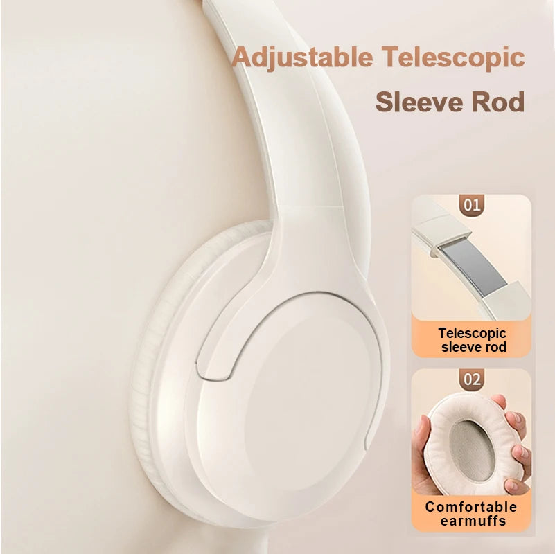 ANC Noise Canceling Headphones A1 Wireless Bluetooth Headphones BT5.3 400Mah Over-Ear Foldable for Sports Work Games