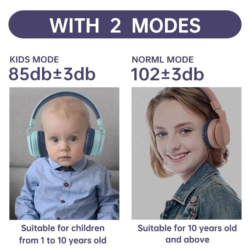 Kids Headphones Children Bluetooth Headsets Wireless Earphones Kid Headphone Kids Earphones Headphones Bluetooth Child Earphone